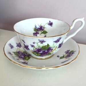 Vintage Bone China Teacup and Saucer by Windsor, Made in England
